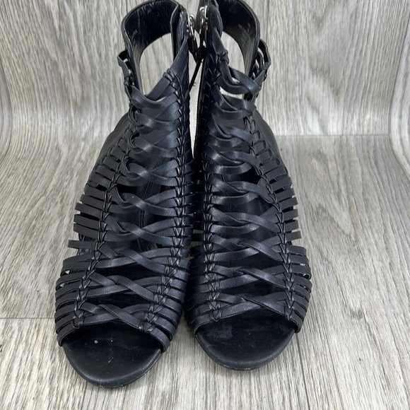 🍁2/$25 🍁 Lauren Ralph Lauren Hali Sandal Gladiator Black Heels - Picture 2 of 12